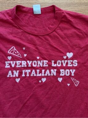 Vintage Graphic Tee - "Everyone Loves An Italian Boy"